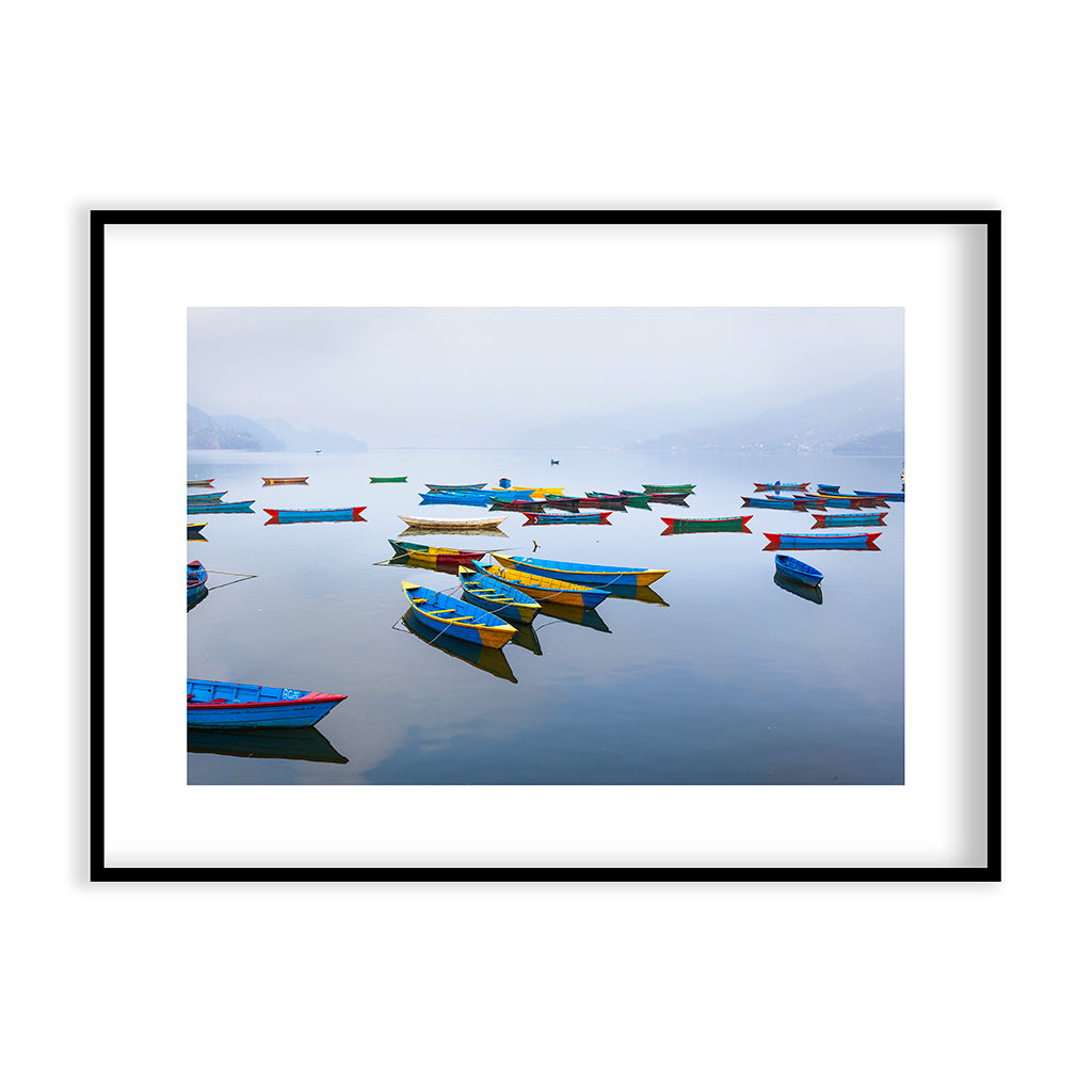 Boats on Fewa Lake